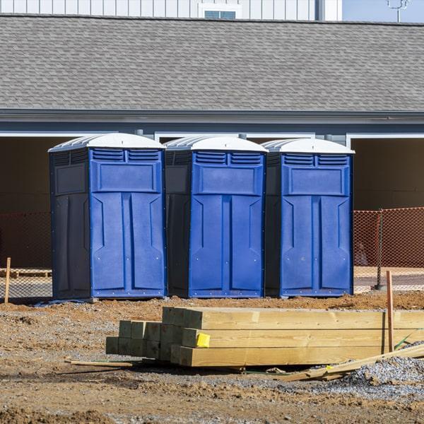 Heavy-duty construction site porta potty in Rapid City, South Dakota